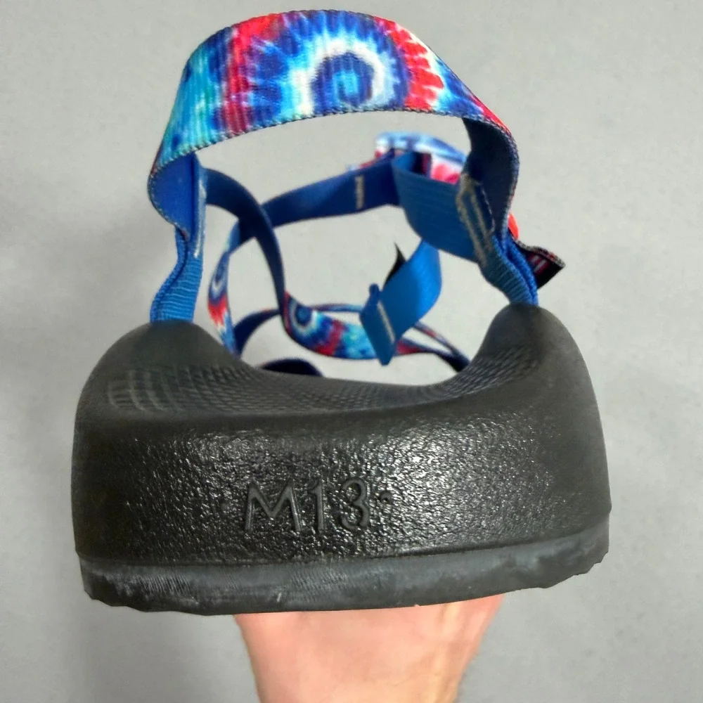 Chaco Sandals Men 13 Blue Tie Dye Z/1 Classic Sport Strappy Assembled in USA